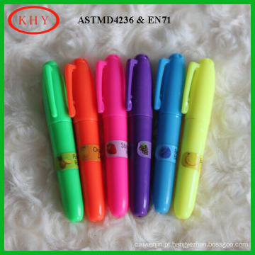 2015 Hot Sale PVC bag package of 4colors Mini Scented Highlighter Set